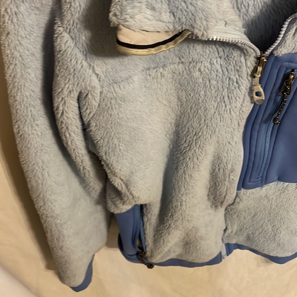 Mountain Hardwear Women’s Blue Fleece Zip Front Cold Jacket Size Medium - Picture 6 of 12